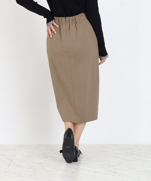 TRUDEA（トルディア）の「アシメドレープタイトスカート（スカート・レディース・ネイビー/モカ/ブラウン・SMALL/MEDIUM/LARGE）」の6枚目の写真