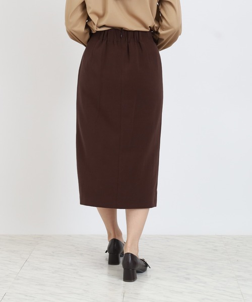 TRUDEA（トルディア）の「アシメドレープタイトスカート（スカート・レディース・ネイビー/モカ/ブラウン・SMALL/MEDIUM/LARGE）」の10枚目の写真