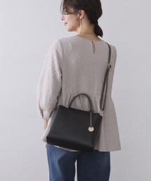 OPAQUE.CLIP | 【軽量／2WAY】3層仕様バイカラー合皮ミドルトートバッグ(トートバッグ)