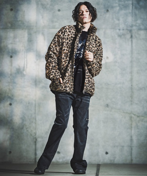 GLIMCLAP（グリムクラップ）の「msw1764-Relic Oversized Sweat shirt スウェットプルオーバー(192-048-gla-cf)（スウェット・メンズ・ブラック/ナチュラル・S/M/L）」の9枚目の写真