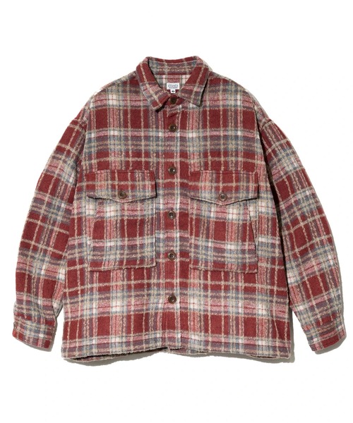 AOZORA（アオゾラ）の「AOZORA/アオゾラ 　ネルチェック起毛シャツ（シャツ/ブラウス・メンズ・レッド/サックスブルー/ブラック・MEDIUM/LARGE）」の15枚目の写真