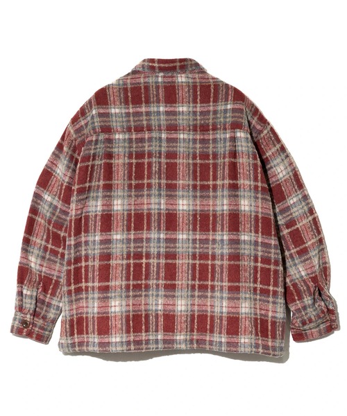 AOZORA（アオゾラ）の「AOZORA/アオゾラ 　ネルチェック起毛シャツ（シャツ/ブラウス・メンズ・レッド/サックスブルー/ブラック・MEDIUM/LARGE）」の16枚目の写真