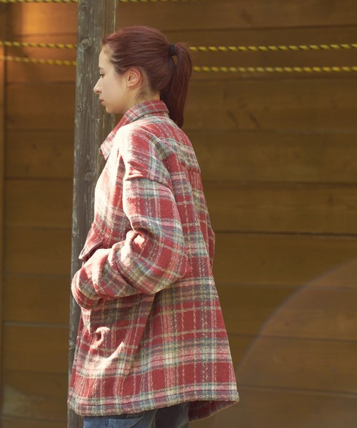 AOZORA（アオゾラ）の「AOZORA/アオゾラ 　ネルチェック起毛シャツ（シャツ/ブラウス・メンズ・レッド/サックスブルー/ブラック・MEDIUM/LARGE）」の18枚目の写真