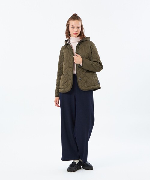 MACKINTOSH PHILOSOPHY（ﾏｯｷﾝﾄｯｼｭ ﾌｨﾛｿﾌｨｰ）の「【ROYTON MIDDLE HOOD（ロイトンミドルフード）】キルティング（ブルゾン・レディース・カーキ/ダークネイビー/ホワイト系その他・40/36/38）」の6枚目の写真
