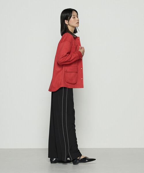 K.T KIYOKO TAKASE（キヨコタカセ）の「ツイルストレッチサイドライントラックパンツ（その他パンツ・レディース・ベージュ/ブラック・FREE）」の17枚目の写真