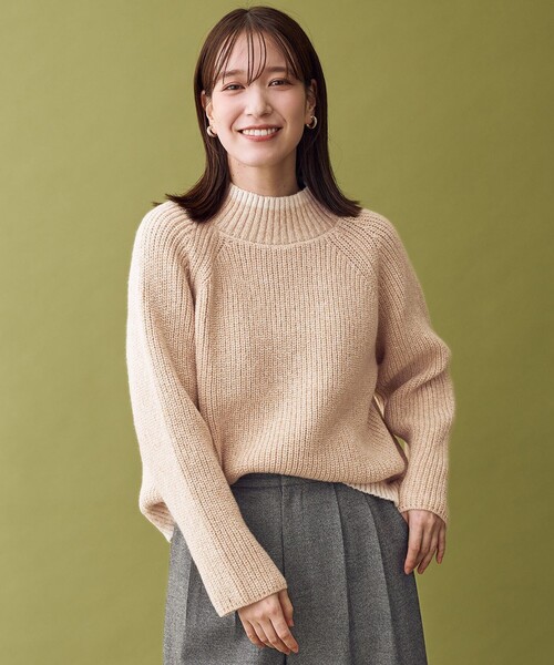 セール】【5色展開】バイカラーMIXニット（ニット/セーター）｜ANY