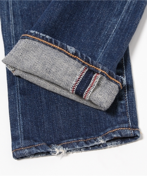 MOUSSY（マウジー）の「iSKO COMFORT Ashley Tapered（デニムパンツ・レディース・ダークブルー・26inch/25inch/23inch/24inch/27inch）」の8枚目の写真