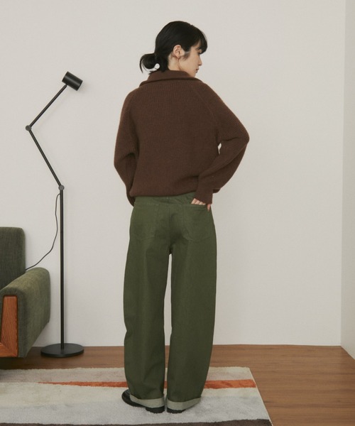 MERLOT（メルロー）の「ロールアップコクーンデニムパンツ（デニムパンツ・レディース・グレー/グリーン・マルチサイズ）」の10枚目の写真