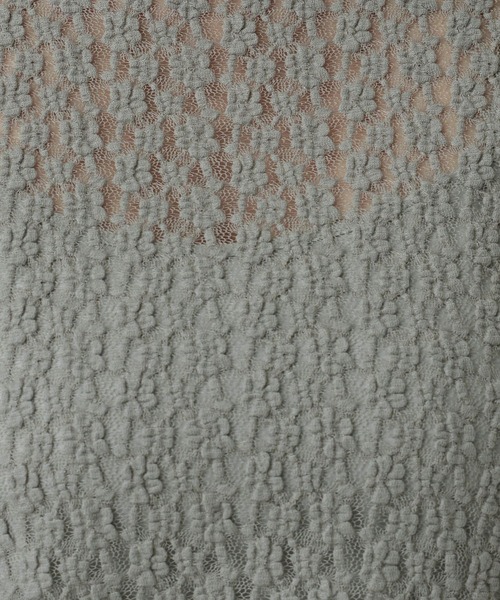 A part by（アパートバイ）の「ハイネックレースカットプルオーバー_長袖（Tシャツ/カットソー・レディース・ブラック/オフホワイト/グレー系その他2・FREE）」の18枚目の写真