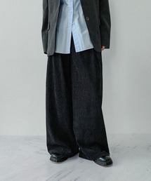 on:nue | 【on:nue】[3色展開/3サイズ展開] デニムライク起毛タックパンツ/2025 AW COLLECTION(その他パンツ)