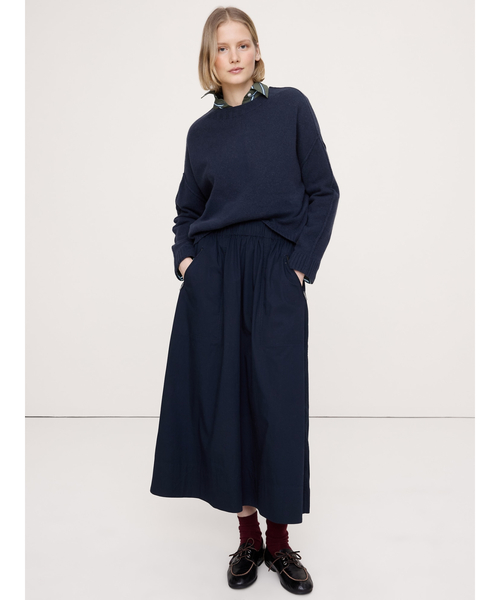 Banana Republic(バナナリパブリック)の「メリノ コットン クロップド セーター(ニット/セーター・レディース・アイボリー/ネイビー/イエロー/パープル・L/M/S/XS)」の6枚目の写真