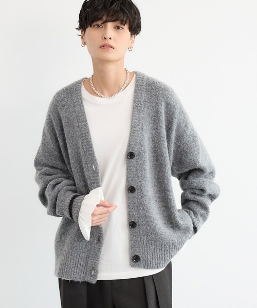 BARNYARDSTORM（バンヤードストーム）の「BARNYARDSTORM / シャギーニットカーディガン（カーディガン/ボレロ・レディース・チャコール/ブラック・FREE）」の17枚目の写真