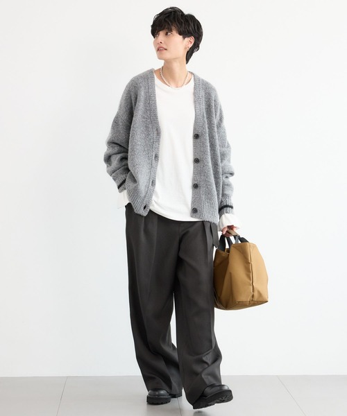 BARNYARDSTORM（バンヤードストーム）の「BARNYARDSTORM / シャギーニットカーディガン（カーディガン/ボレロ・レディース・チャコール/ブラック・FREE）」の16枚目の写真