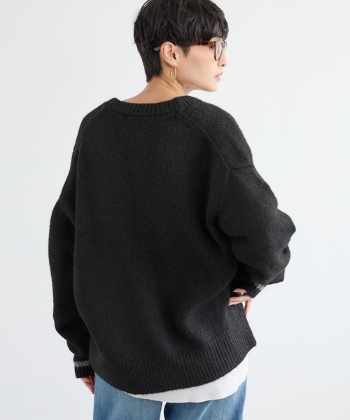 BARNYARDSTORM（バンヤードストーム）の「BARNYARDSTORM / シャギーニットカーディガン（カーディガン/ボレロ・レディース・チャコール/ブラック・FREE）」の13枚目の写真