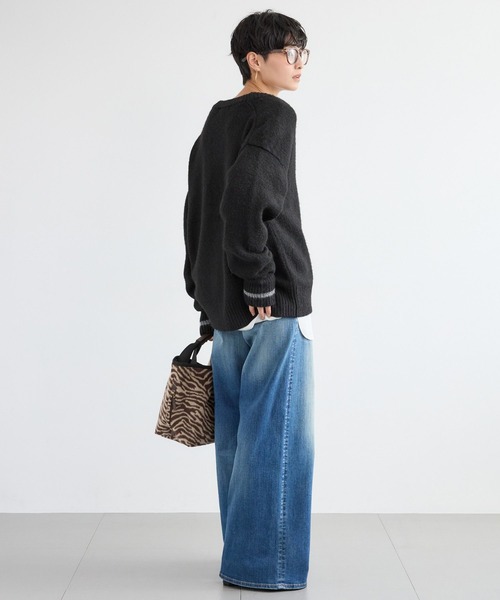 BARNYARDSTORM（バンヤードストーム）の「BARNYARDSTORM / シャギーニットカーディガン（カーディガン/ボレロ・レディース・チャコール/ブラック・FREE）」の11枚目の写真