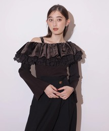 フリルレイヤードプルオーバー アプワイザーリッシェ アプワイザー・リッシェ Apuweiser-riche フリルレイヤードプル