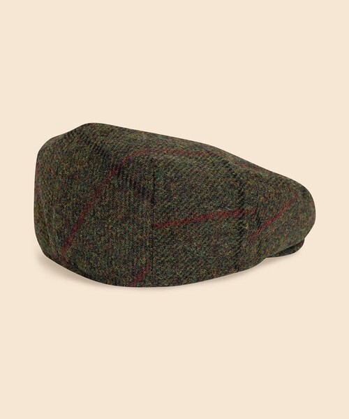 BROOKS BROTHERS(ブルックスブラザーズ)の「ハリスツイード チェック アイビーハット(ハンチング/ベレー帽・メンズ・オリーブ・ONE SIZE)」の2枚目の写真