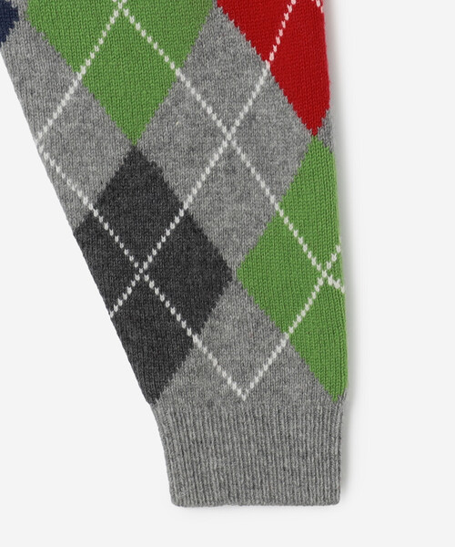 Bshop（ビショップ）の「078 CITE | アーガイル ニットプルオーバー MEN（ニット/セーター・メンズ・ベージュ/グレー/ブラック・L/M）」の12枚目の写真