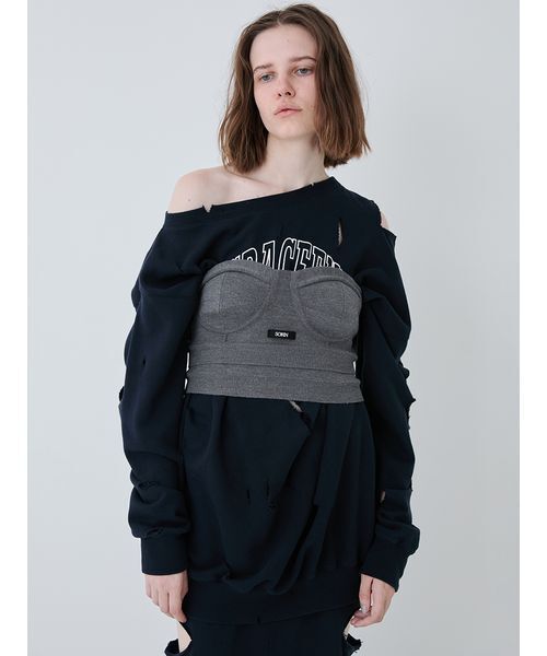 SORIN(ソリン )の「Milano Rib Knit Bustier/ミラノリブニットビスチェ(ニット/セーター・レディース・ブラウン/ライム/ダークグレー・38)」の22枚目の写真