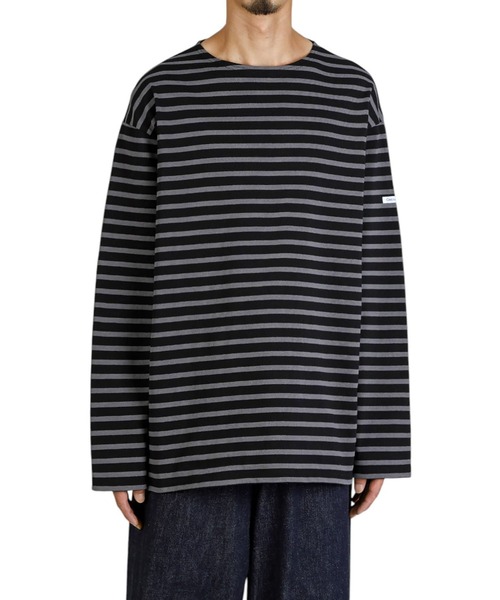 ORCIVAL（オーシバル）の「ORCIVAL / オーシバル：CREW NECK L/S P.O.：OR-B473[STD]（Tシャツ/カットソー・メンズ・グレー系その他/ブラック系その他・4/5/3）」の3枚目の写真
