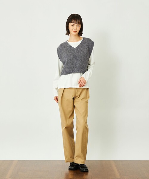 MACKINTOSH PHILOSOPHY(マッキントッシュ フィロソフィー)の「GREY LABEL ローゲージショートベスト(ベスト・レディース・グレー/チャコールグレー・2)」の9枚目の写真