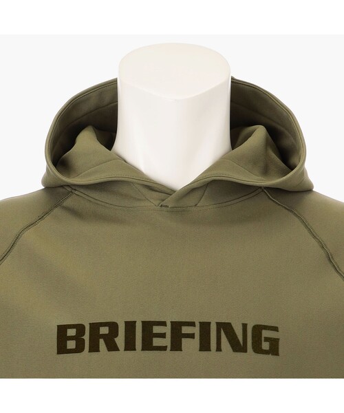 BRIEFING（ブリーフィング）の「【BRIEFING GOLF／ブリーフィングゴルフ】MS LOGO HOODIE（パーカー・メンズ・チャコール/オリーブ/ブラック/ベージュ・M/L/XL）」の14枚目の写真