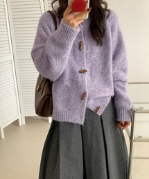 トグルボタンニットカーディガン長袖秋冬服