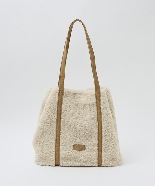 soeur(スール)の「●SOEUR/ボアトートバッグ/ファーバッグ/A4サイズ(トートバッグ・レディース・ベージュ/ブラウン・フリー)」の11枚目の写真