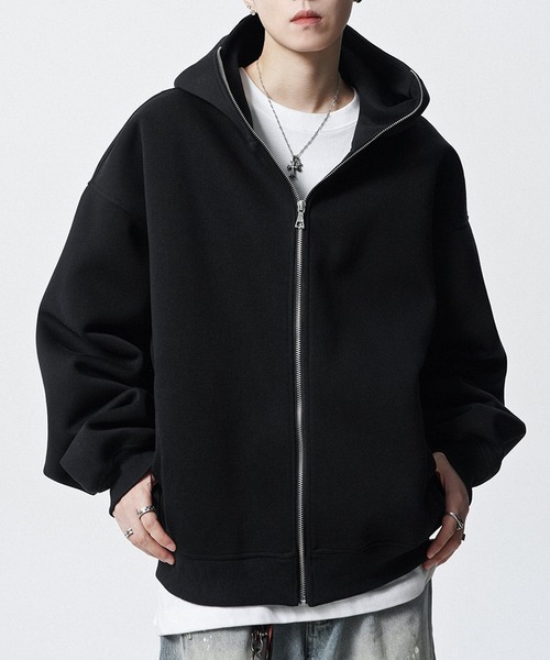 JOHNNY WOLF(ジョニーウルフ)の「DELLING スウェット ジップアップ パーカー(パーカー・メンズ・ブラック/ライトグレー・XL/L/M)」の16枚目の写真