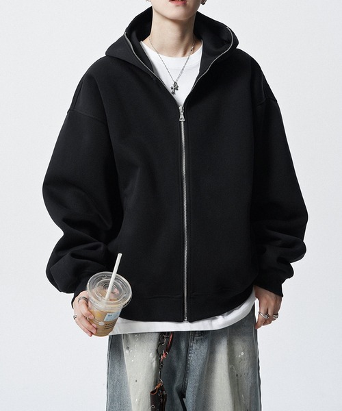 JOHNNY WOLF(ジョニーウルフ)の「DELLING スウェット ジップアップ パーカー(パーカー・メンズ・ブラック/ライトグレー・XL/L/M)」の19枚目の写真