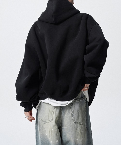 JOHNNY WOLF(ジョニーウルフ)の「DELLING スウェット ジップアップ パーカー(パーカー・メンズ・ブラック/ライトグレー・XL/L/M)」の5枚目の写真