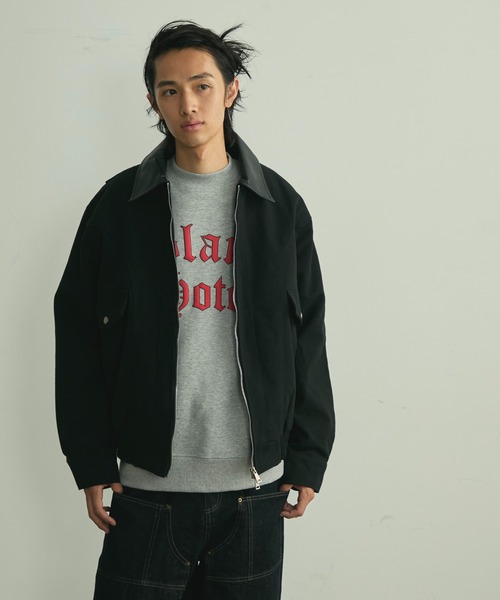 BLANK HOTEL(ブランクホテル)の「3D Puff Print Old English Logo Sweatshirt / 発泡プリントオールドイングリッシュロゴスウェットシャツ(スウェット・メンズ・ブラック/グレー/ネイビー・M/L/XL)」の21枚目の写真
