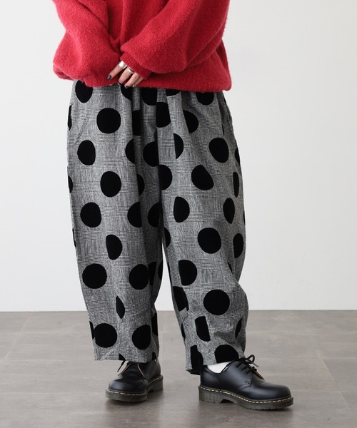 FUNALIVE(ファンアライブ)の「フロッキープリント ボールパンツ 26AW(その他パンツ・レディース・ブラック/ネイビー/ドット・FREE)」の12枚目の写真