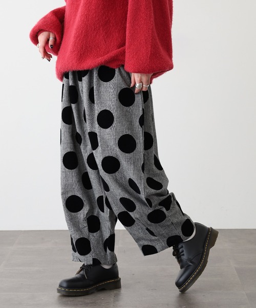 FUNALIVE(ファンアライブ)の「フロッキープリント ボールパンツ 26AW(その他パンツ・レディース・ブラック/ネイビー/ドット・FREE)」の14枚目の写真