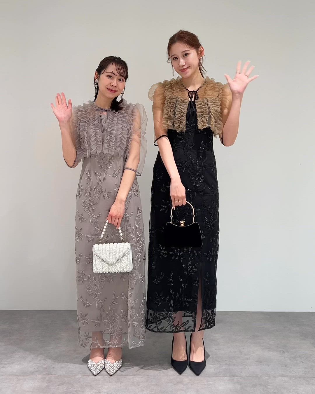 セール】【LEJA】チュールフリルボレロフラワースパンコールIライン
