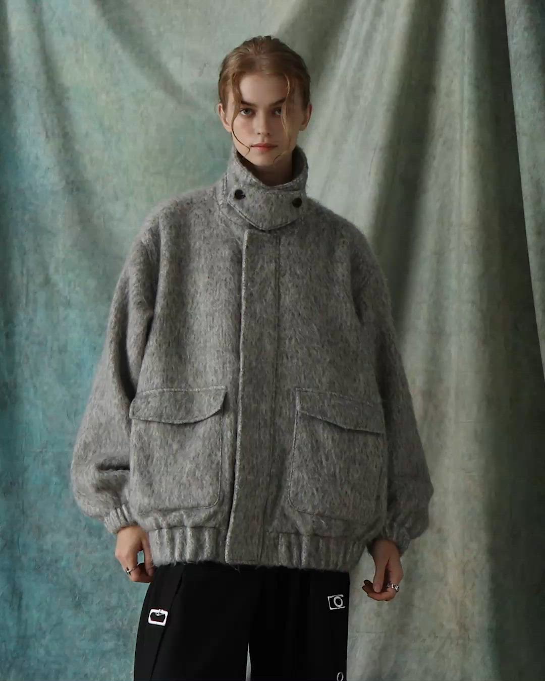 SERACE】2way loose shaggy short blouson / 2wayルーズシャギー