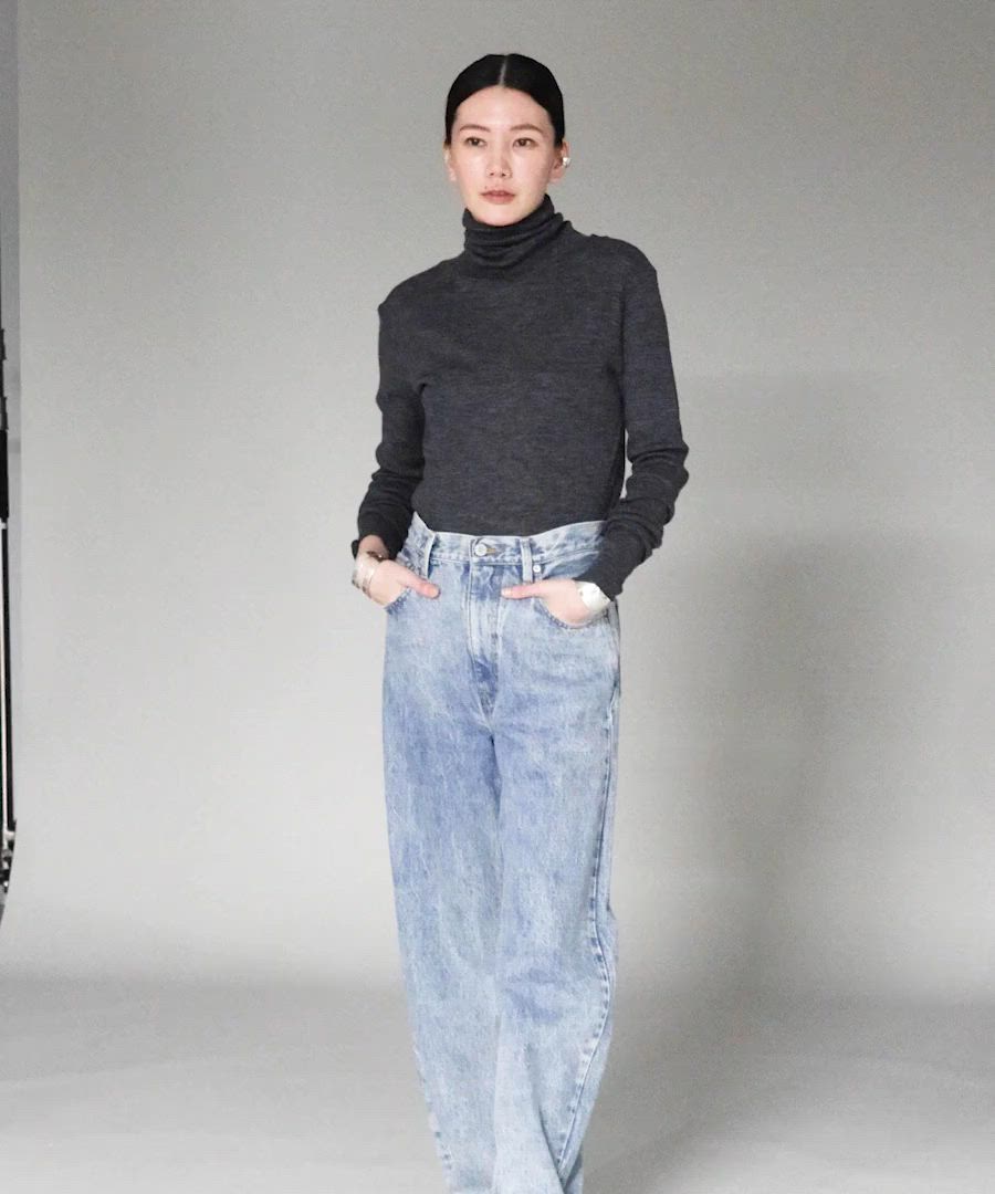 Curensology カーヴィーデニムパンツ サイズ36 美品 Curensology（カレンソロジー） ジーンズ デニム デニムパンツ /「＆RC