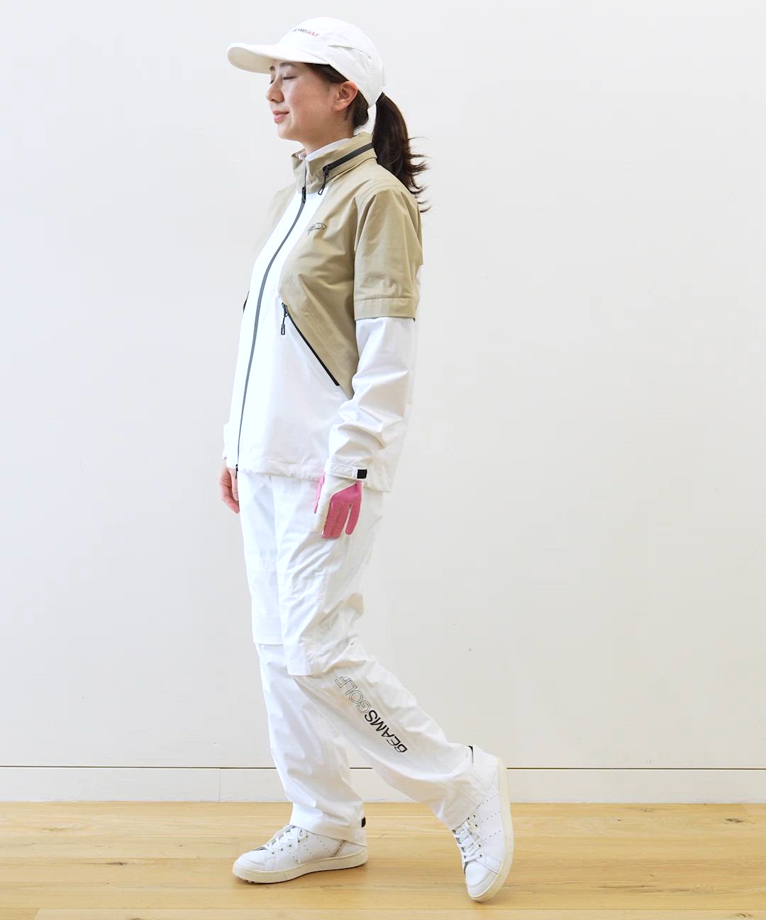 撥水性/透湿性】〈WOMEN〉BEAMS GOLF ORANGE LABEL / 2WAY 撥水レイン