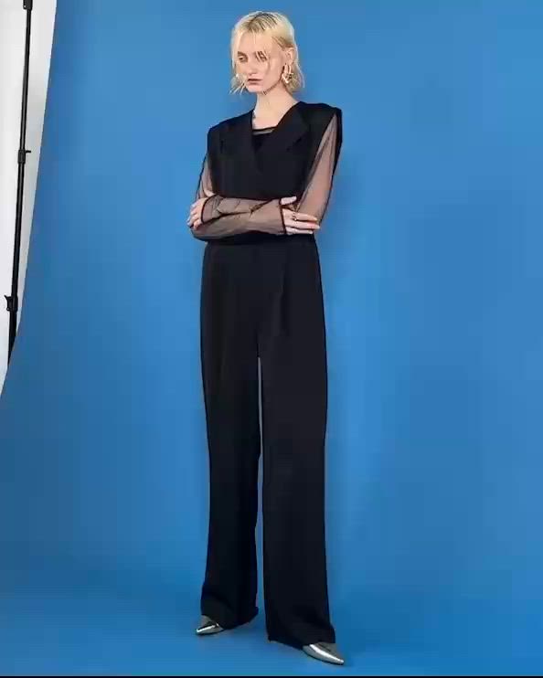 Standout collar all-in-pants（パンツドレス）｜et.UNiVER（エト