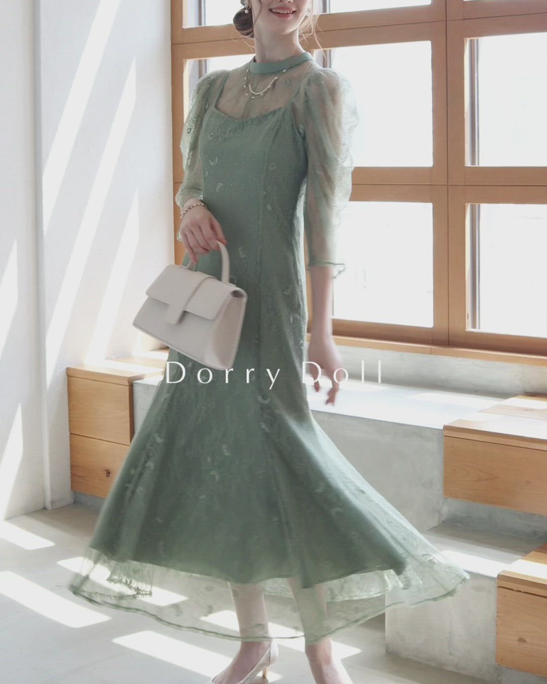 ボレロレイヤーレースドレス成人式同窓会二次会（ドレス）｜Dorry Doll