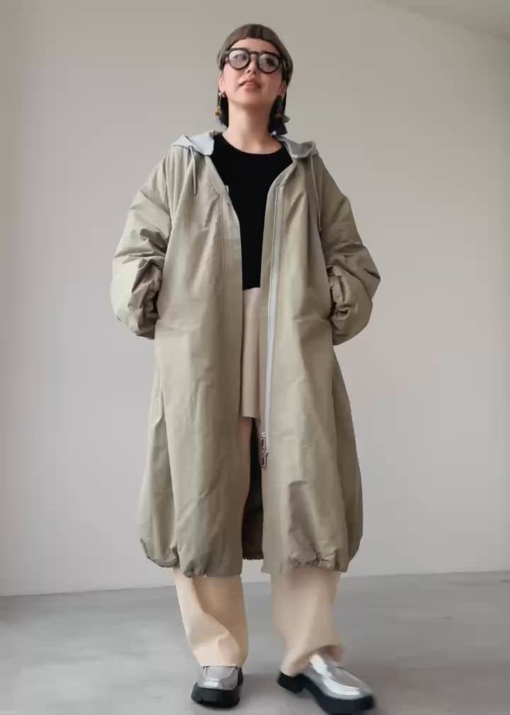 値下げ！□オズモーシス　フーデッドバルーンコート OSMOSIS｜フーデッドバルーンコート | Rakuten Fashion(楽天