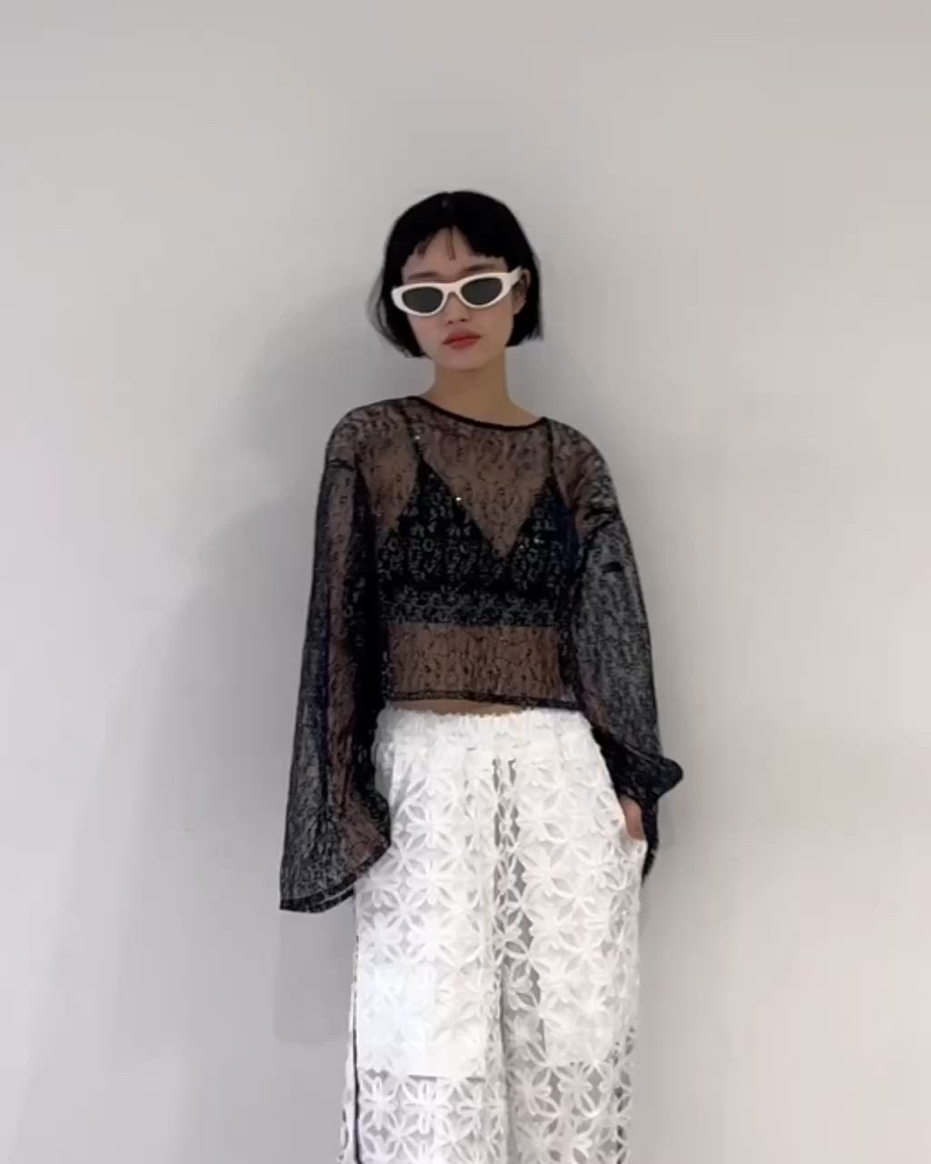 セール】スパンコールレースシアートップス（その他トップス