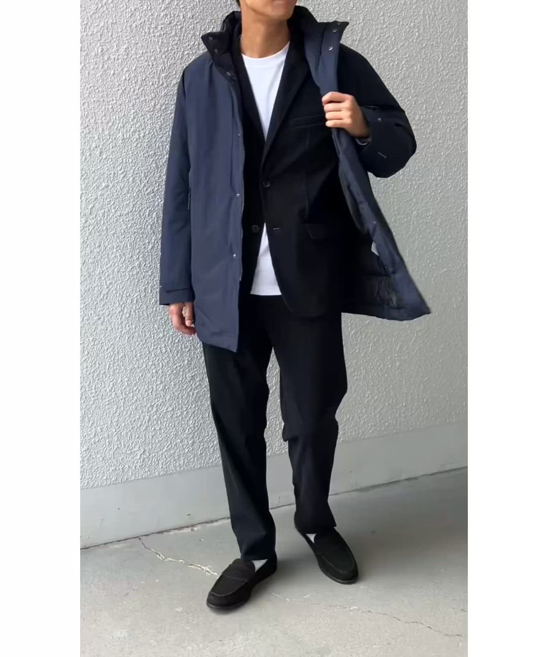 セール】【WEB限定】SHIPS any:〈撥水/防風等〉多機能 スタンドカラー