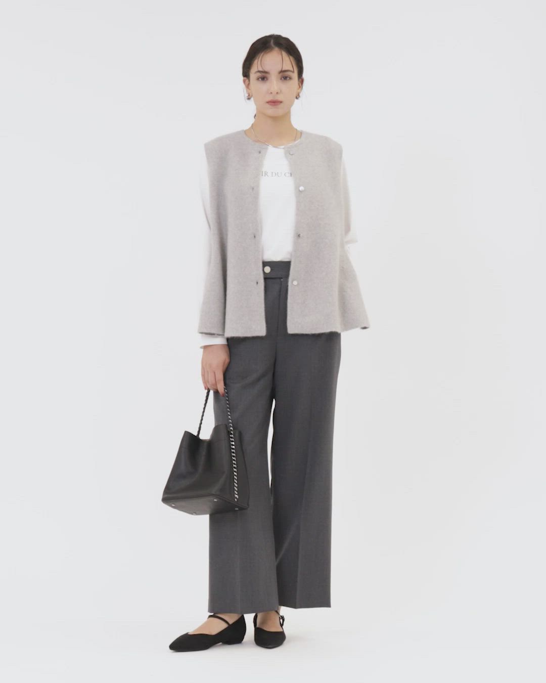 グリーンレーベルリラクシング FOXブレンド セッケツ ニット ジレ　タグ付き FOXブレンド セッケツ ニット ジレ｜グリーンレーベル リラクシングの