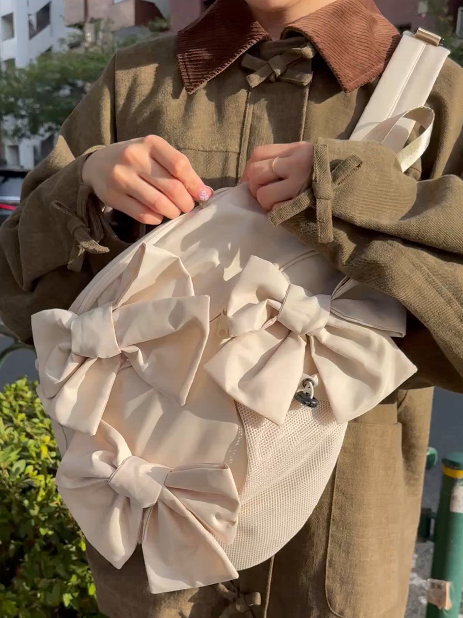 ribbonワンショルダーバッグ（ショルダーバッグ）｜merry jenny