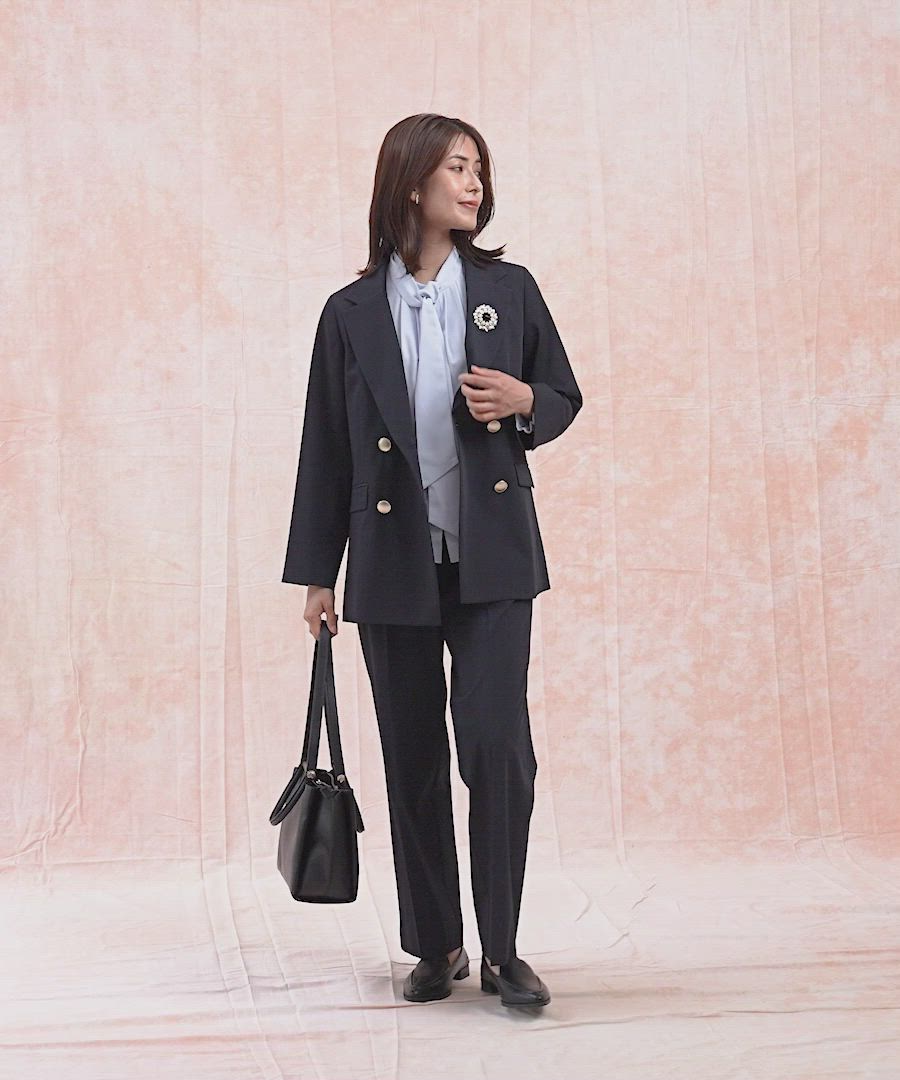 ウツクシルエットダブルジャケット/581025（テーラードジャケット