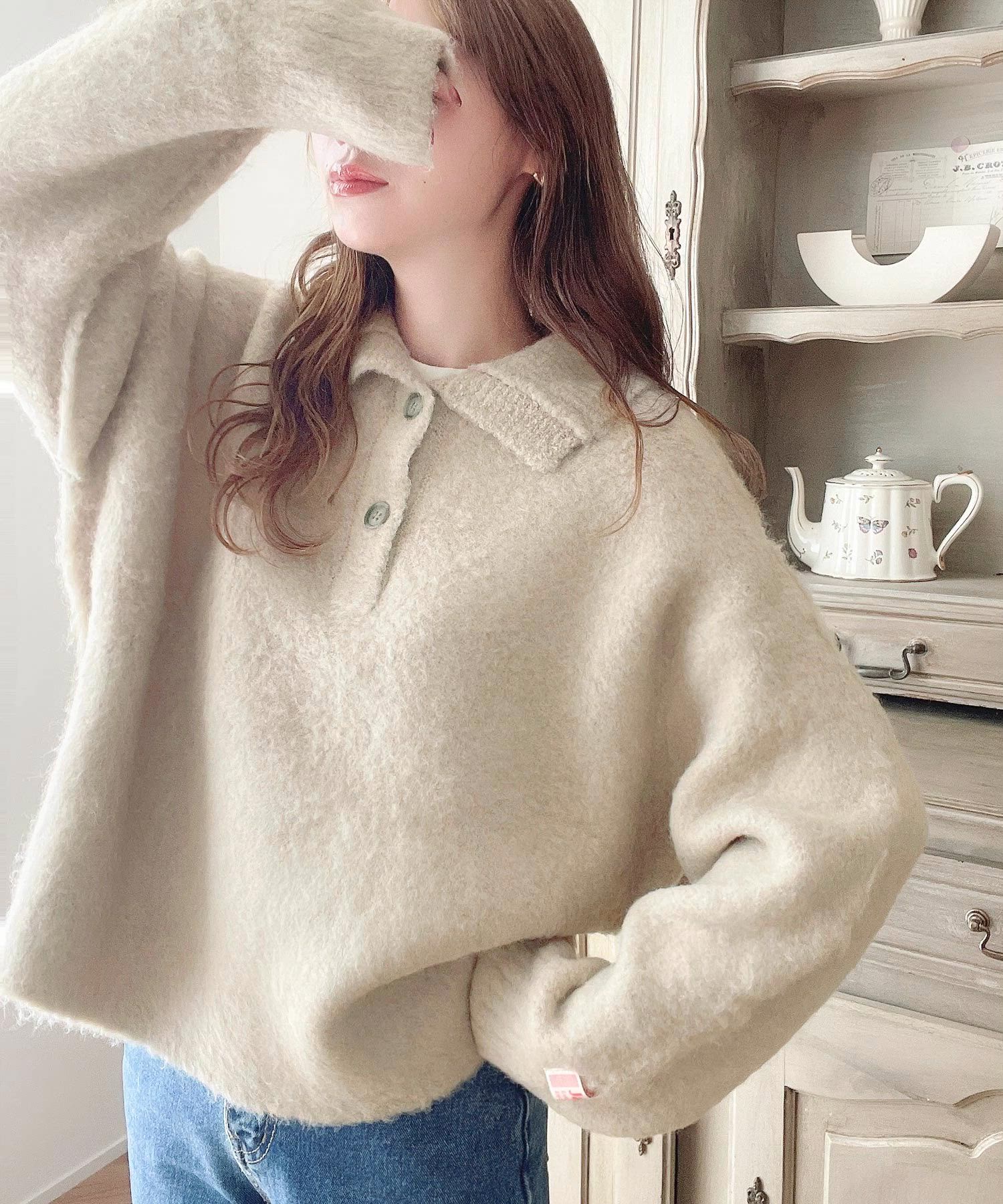 セール】《Javaジャバコラボ》ふわモコでほっこり気分 起毛ハーフ