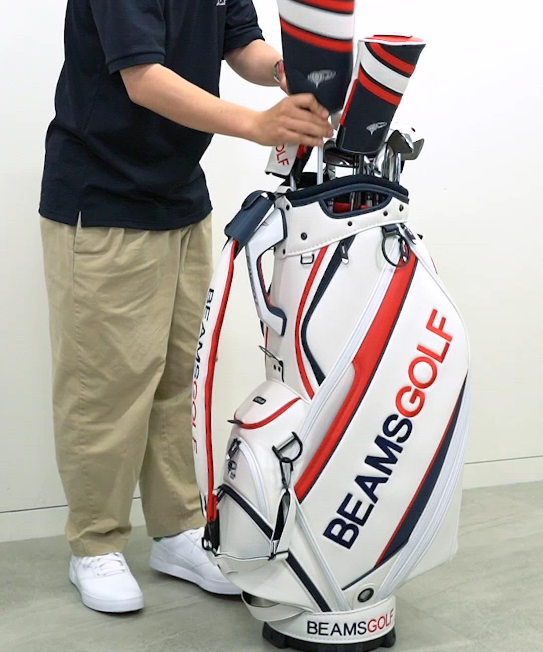 BEAMS GOLF / ツアー プロ キャディバッグ 2（ゴルフグッズ）｜BEAMS