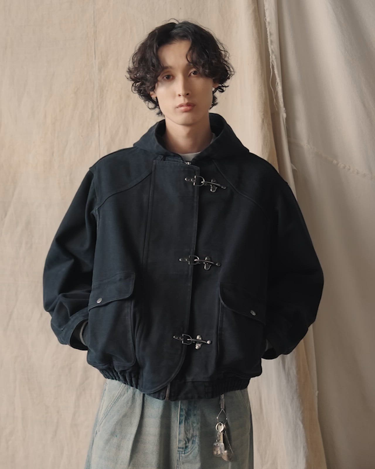 ヴィンテージライク ヘビーウェイト ファイヤーマン ジップパーカー