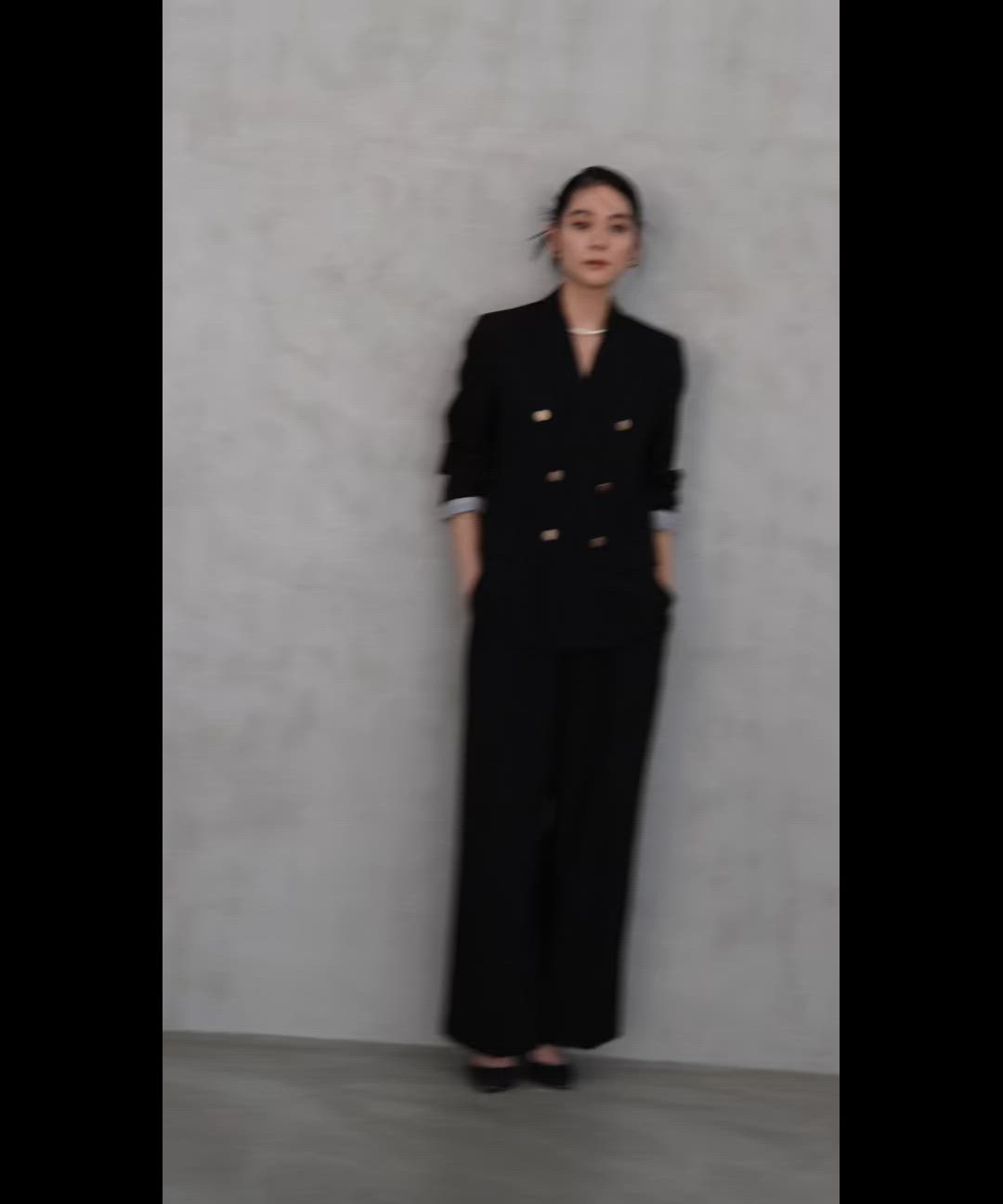 パンツタイプが選べる】テーラードジャケット テーパードパンツ ワイド